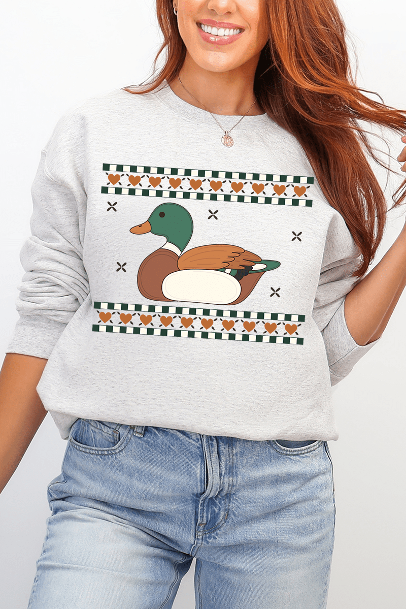 Woodland Duck Ecosmart Crewneck Sweatshirt - Wholesale Accessory Market