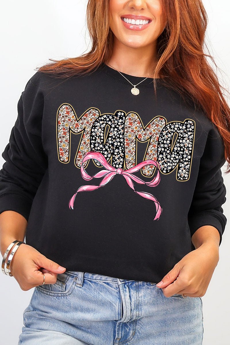 Bubble Mama Ribbon Ecosmart Crewneck Sweatshirt - Wholesale Accessory Market