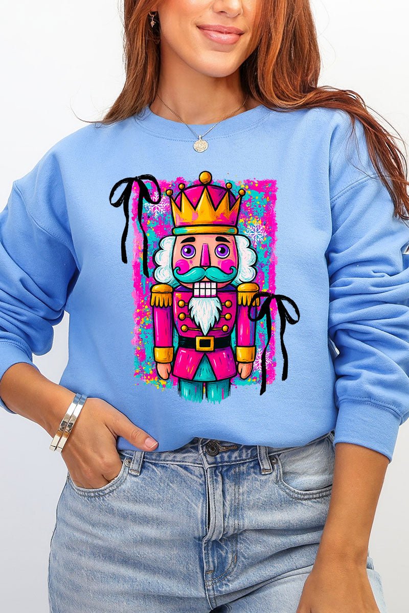 Neon Nutcracker Ecosmart Crewneck Sweatshirt - Wholesale Accessory Market