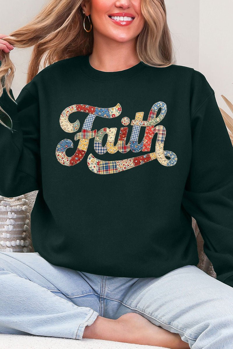 Faith Sewn Sweet Ecosmart Crewneck Sweatshirt - Wholesale Accessory Market