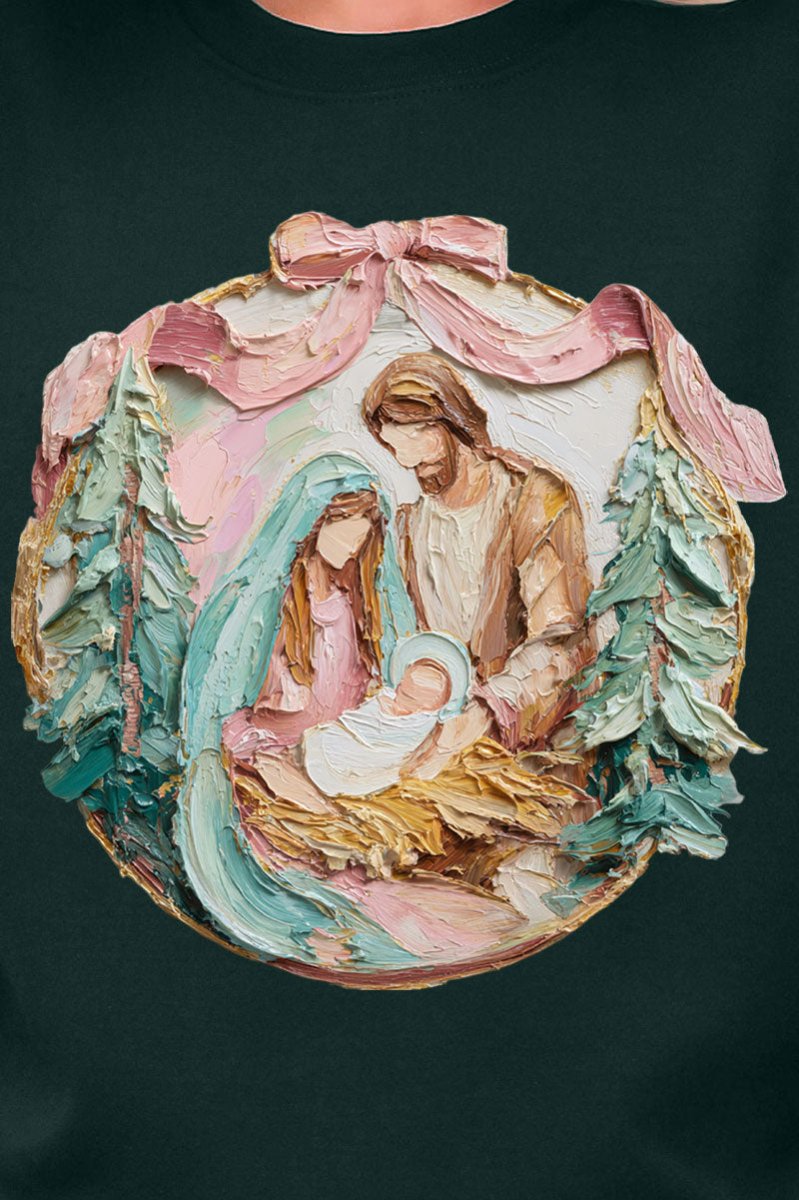 The Painted Baby Jesus Coquette Ecosmart Crewneck Sweatshirt - Wholesale Accessory Market