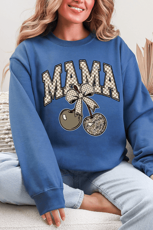 Cherry Luxe Mama Ecosmart Crewneck Sweatshirt - Wholesale Accessory Market
