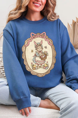 Easter Belle Spring Bunny Ecosmart Crewneck Sweatshirt - Wholesale Accessory Market