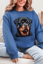 Faux Yarn Rottweiler Ecosmart Crewneck Sweatshirt - Wholesale Accessory Market