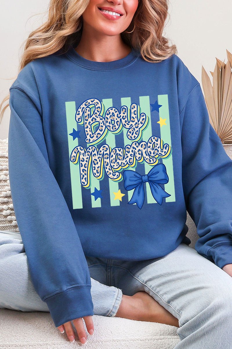 Wild Ones Boy Mama Ecosmart Crewneck Sweatshirt - Wholesale Accessory Market