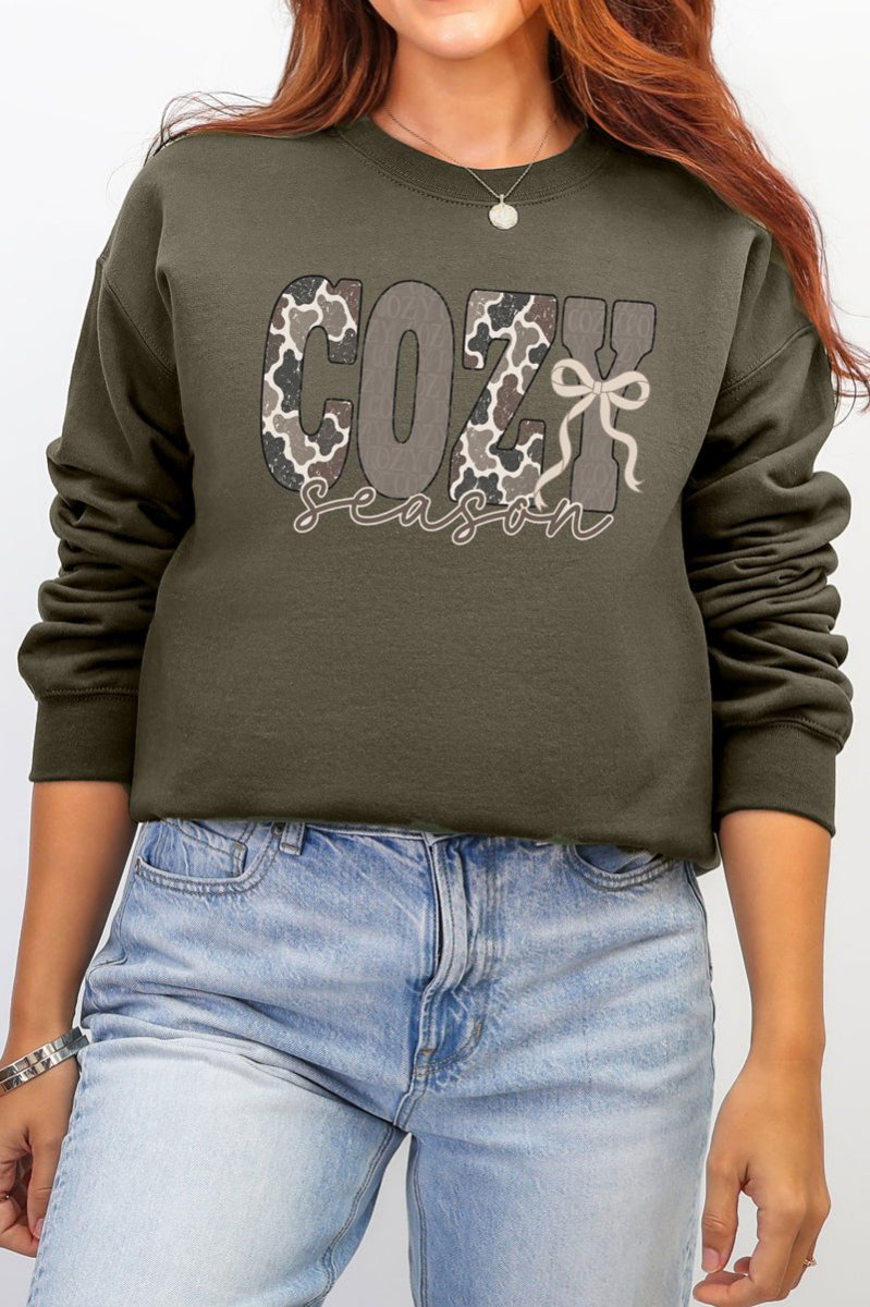 Camo Cozy Season Ecosmart Crewneck Sweatshirt - Wholesale Accessory Market