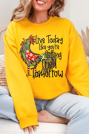 Getting Fried Tomorrow Ecosmart Crewneck Sweatshirt - Wholesale Accessory Market