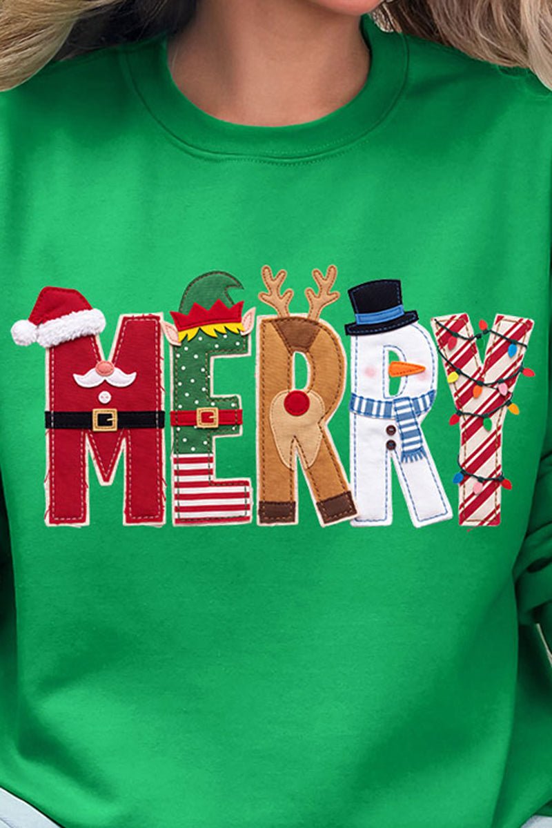 Christmas Characters Merry Ecosmart Crewneck Sweatshirt - Wholesale Accessory Market