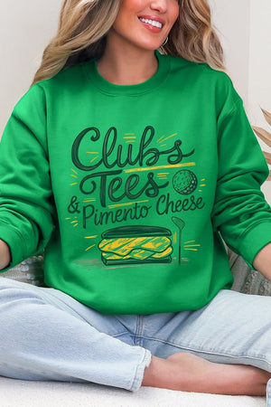 Clubs, Tees & Pimento Cheese Ecosmart Crewneck Sweatshirt - Wholesale Accessory Market