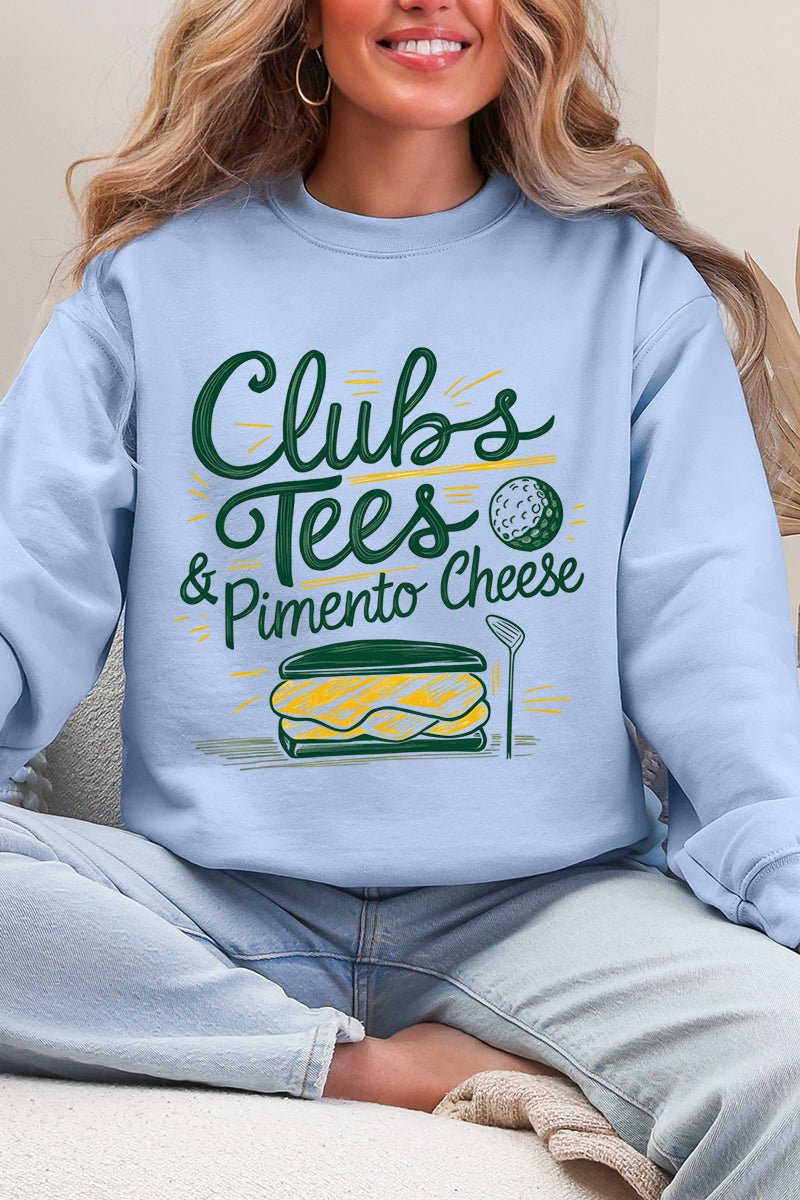 Clubs, Tees & Pimento Cheese Ecosmart Crewneck Sweatshirt - Wholesale Accessory Market