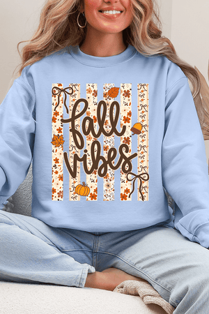 Cozy Coquette Fall Vibes Ecosmart Crewneck Sweatshirt - Wholesale Accessory Market