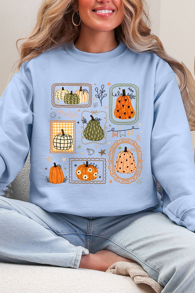 Lovely Gourd Doodles Ecosmart Crewneck Sweatshirt - Wholesale Accessory Market