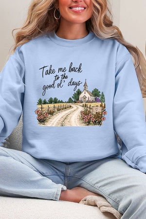 Take Me Back Ecosmart Crewneck Sweatshirt - Wholesale Accessory Market