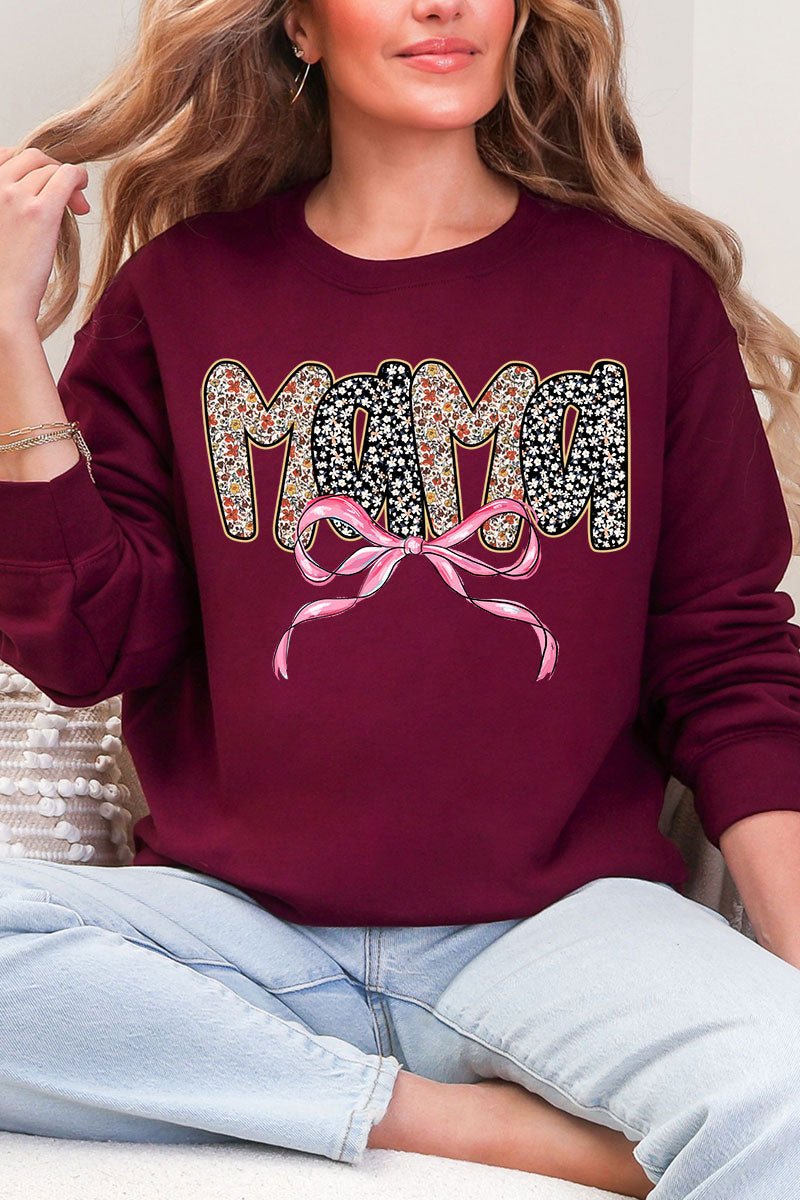 Bubble Mama Ribbon Ecosmart Crewneck Sweatshirt - Wholesale Accessory Market