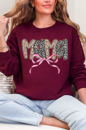 Bubble Mama Ribbon Ecosmart Crewneck Sweatshirt - Wholesale Accessory Market