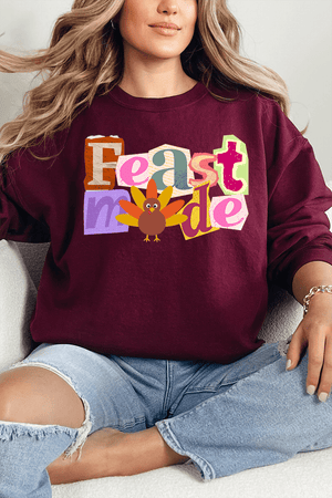 Turkey Feast Mode Ecosmart Crewneck Sweatshirt - Wholesale Accessory Market