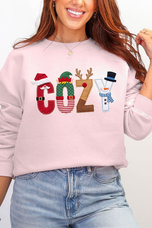 Christmas Characters Cozy Ecosmart Crewneck Sweatshirt - Wholesale Accessory Market