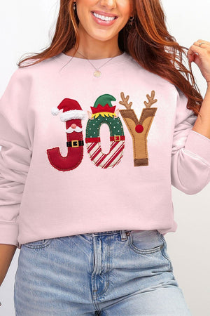 Christmas Characters Joy Ecosmart Crewneck Sweatshirt - Wholesale Accessory Market