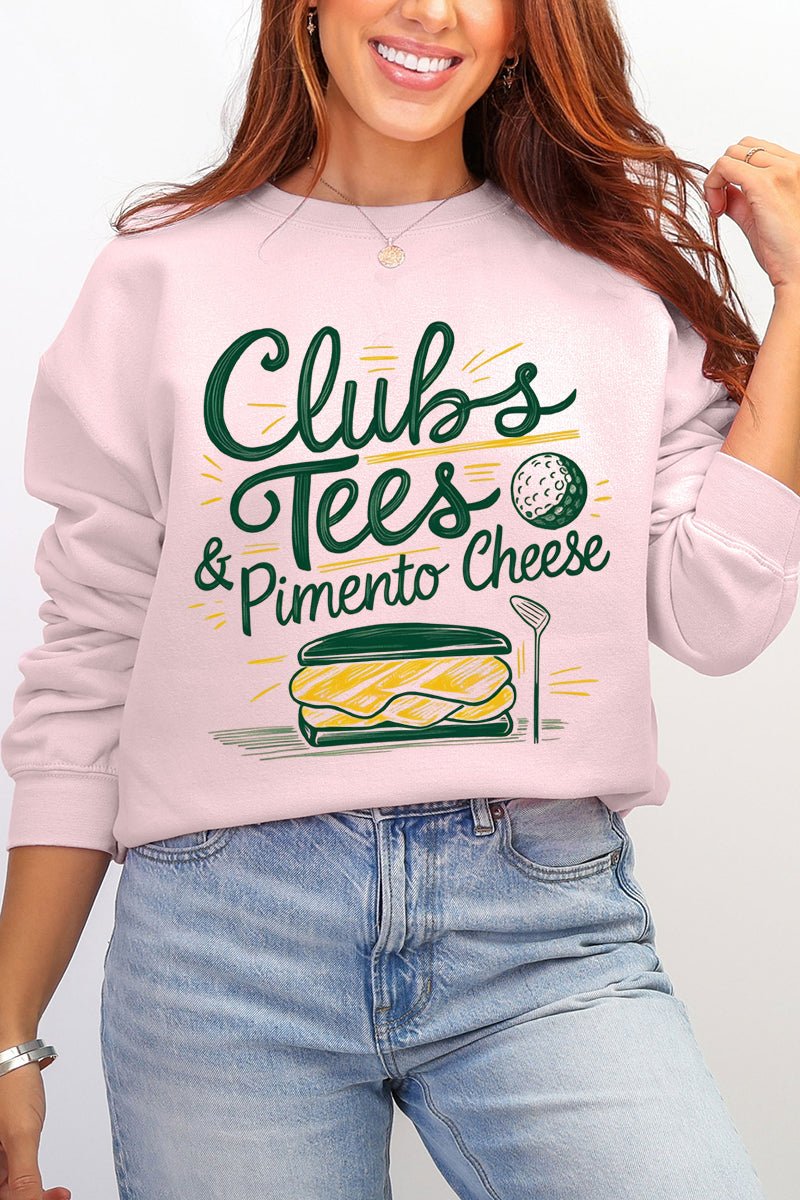 Clubs, Tees & Pimento Cheese Ecosmart Crewneck Sweatshirt - Wholesale Accessory Market