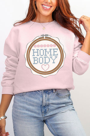 Cross Stitch Homebody Ecosmart Crewneck Sweatshirt - Wholesale Accessory Market