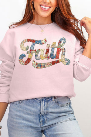 Faith Sewn Sweet Ecosmart Crewneck Sweatshirt - Wholesale Accessory Market