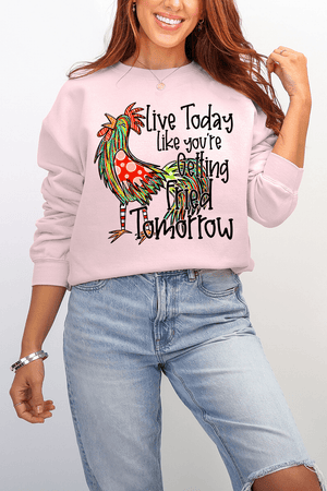 Getting Fried Tomorrow Ecosmart Crewneck Sweatshirt - Wholesale Accessory Market