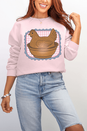 Hen & Home Ecosmart Crewneck Sweatshirt - Wholesale Accessory Market