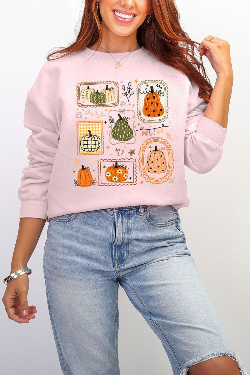 Lovely Gourd Doodles Ecosmart Crewneck Sweatshirt - Wholesale Accessory Market
