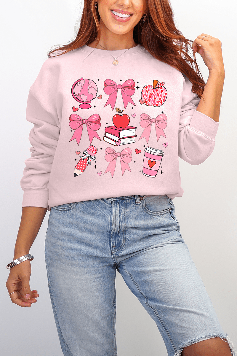 Teacher Love Ecosmart Crewneck Sweatshirt - Wholesale Accessory Market
