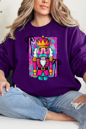 Neon Nutcracker Ecosmart Crewneck Sweatshirt - Wholesale Accessory Market