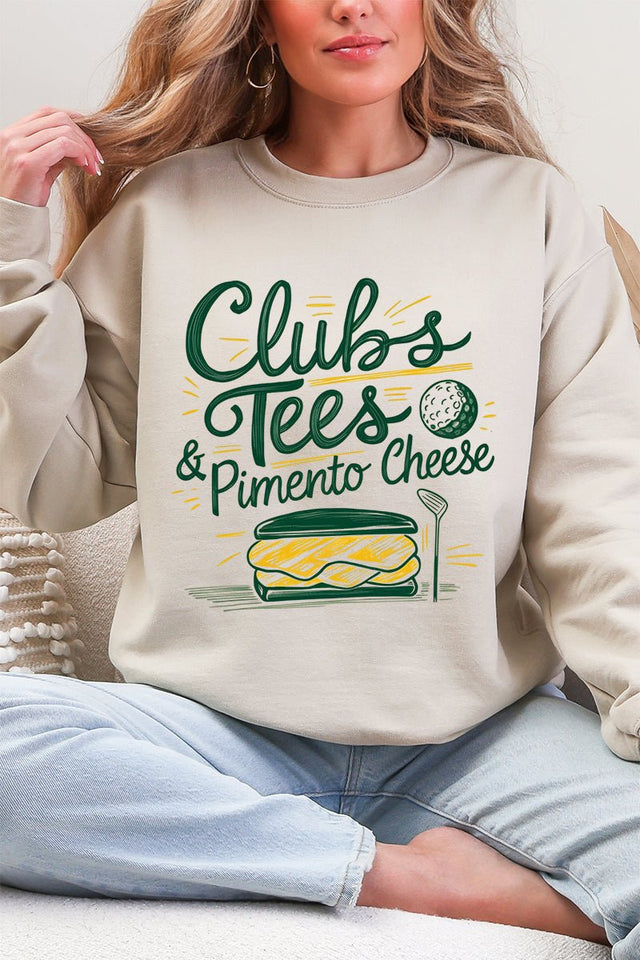 Clubs, Tees & Pimento Cheese Ecosmart Crewneck Sweatshirt - Wholesale Accessory Market