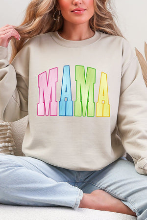 Color Me Loved Mama Ecosmart Crewneck Sweatshirt - Wholesale Accessory Market