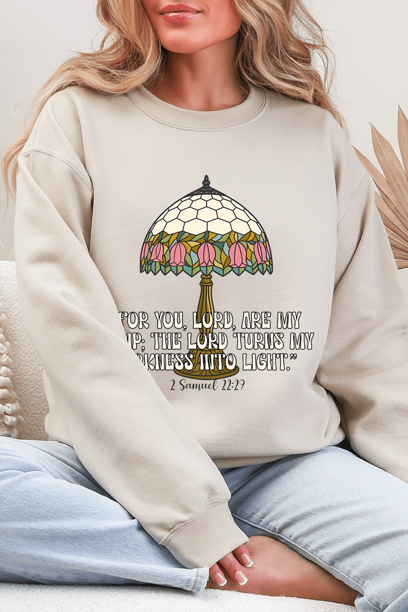 For You, Lord, Are My Lamp Ecosmart Crewneck Sweatshirt - Wholesale Accessory Market