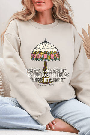 For You, Lord, Are My Lamp Ecosmart Crewneck Sweatshirt - Wholesale Accessory Market