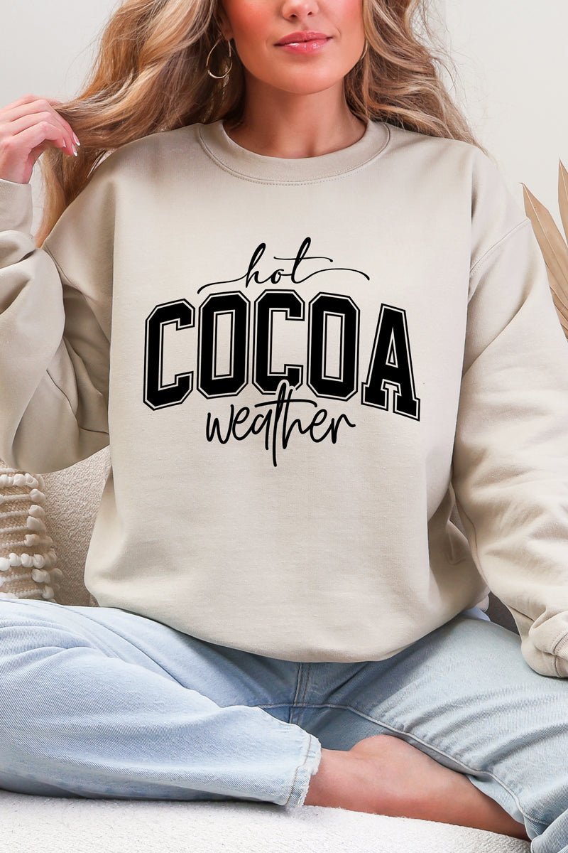 Hot Cocoa Weather Ecosmart Crewneck Sweatshirt - Wholesale Accessory Market