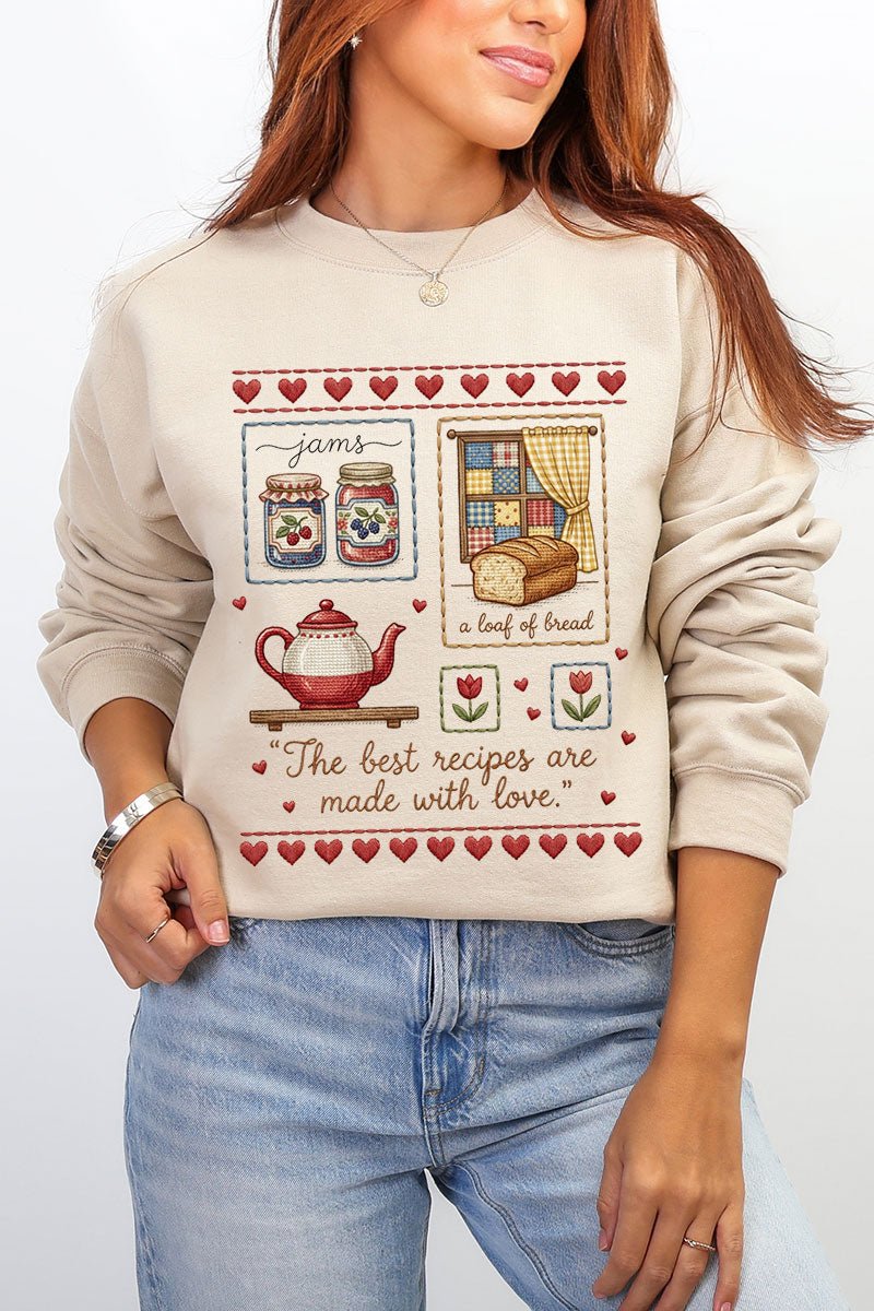 Made With Love Ecosmart Crewneck Sweatshirt - Wholesale Accessory Market