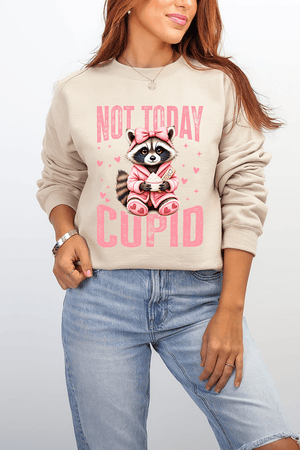 Not Today Cupid Ecosmart Crewneck Sweatshirt - Wholesale Accessory Market