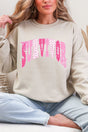 Pink Polka Pop Survivor Ecosmart Crewneck Sweatshirt - Wholesale Accessory Market