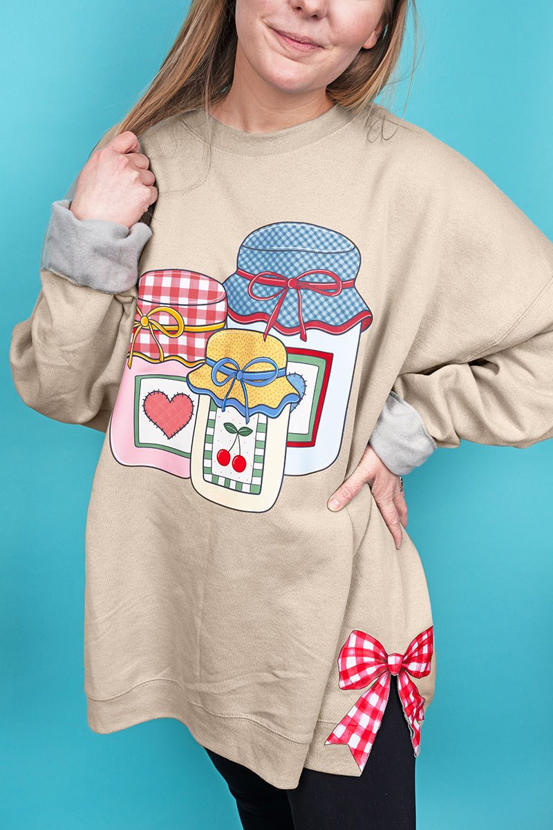 Side Bows Sweet Country Preserves Ecosmart Crewneck Sweatshirt - Wholesale Accessory Market
