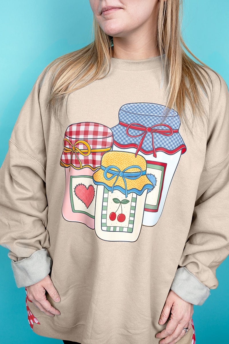 Side Bows Sweet Country Preserves Ecosmart Crewneck Sweatshirt - Wholesale Accessory Market