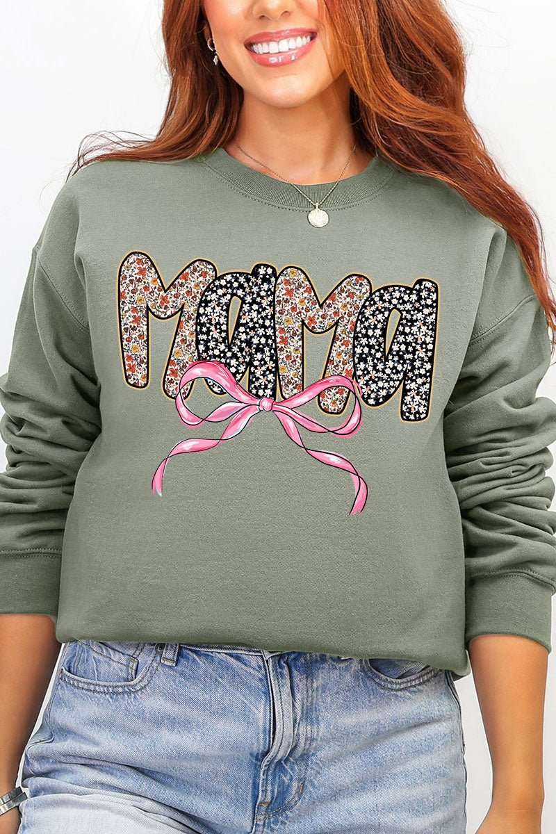 Bubble Mama Ribbon Ecosmart Crewneck Sweatshirt - Wholesale Accessory Market