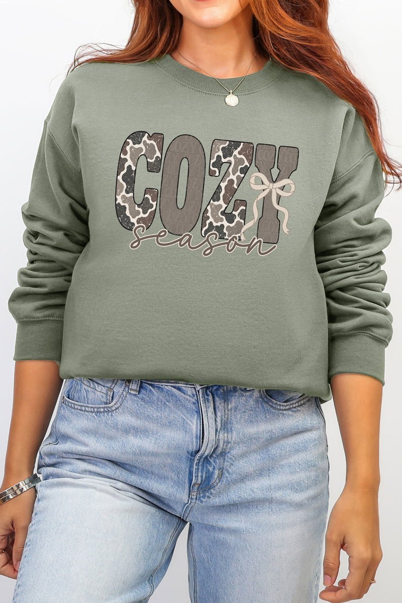 Camo Cozy Season Ecosmart Crewneck Sweatshirt - Wholesale Accessory Market