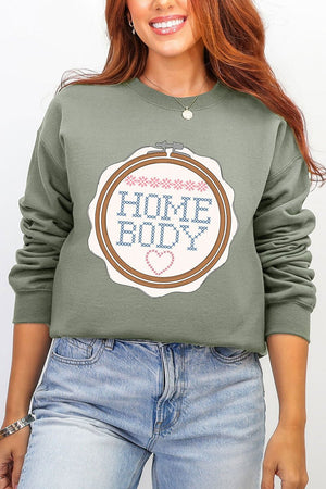 Cross Stitch Homebody Ecosmart Crewneck Sweatshirt - Wholesale Accessory Market