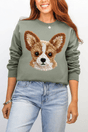 Faux Yarn Chihuahua Ecosmart Crewneck Sweatshirt - Wholesale Accessory Market