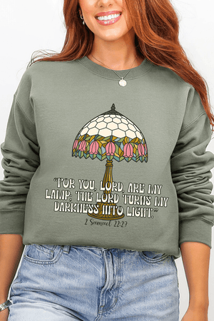 For You, Lord, Are My Lamp Ecosmart Crewneck Sweatshirt - Wholesale Accessory Market