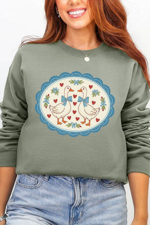 Goosey Little Love Ecosmart Crewneck Sweatshirt - Wholesale Accessory Market