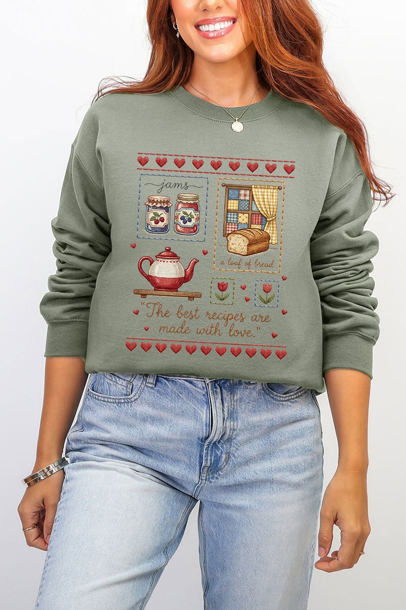 Made With Love Ecosmart Crewneck Sweatshirt - Wholesale Accessory Market