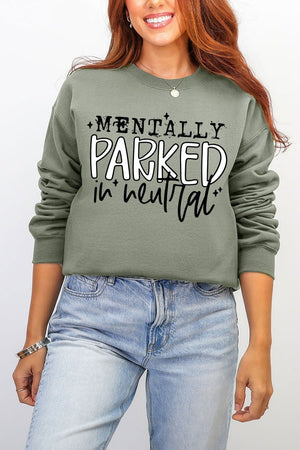 Mentally Parked Ecosmart Crewneck Sweatshirt - Wholesale Accessory Market