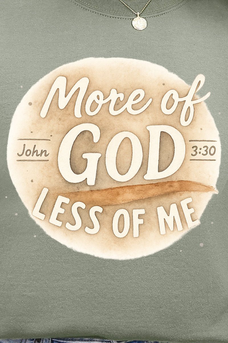 More Of God Less Of Me Ecosmart Crewneck Sweatshirt - Wholesale Accessory Market