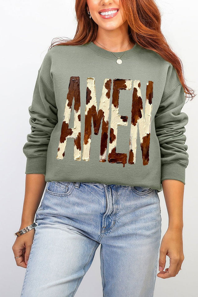 Painted Cow Amen Ecosmart Crewneck Sweatshirt - Wholesale Accessory Market